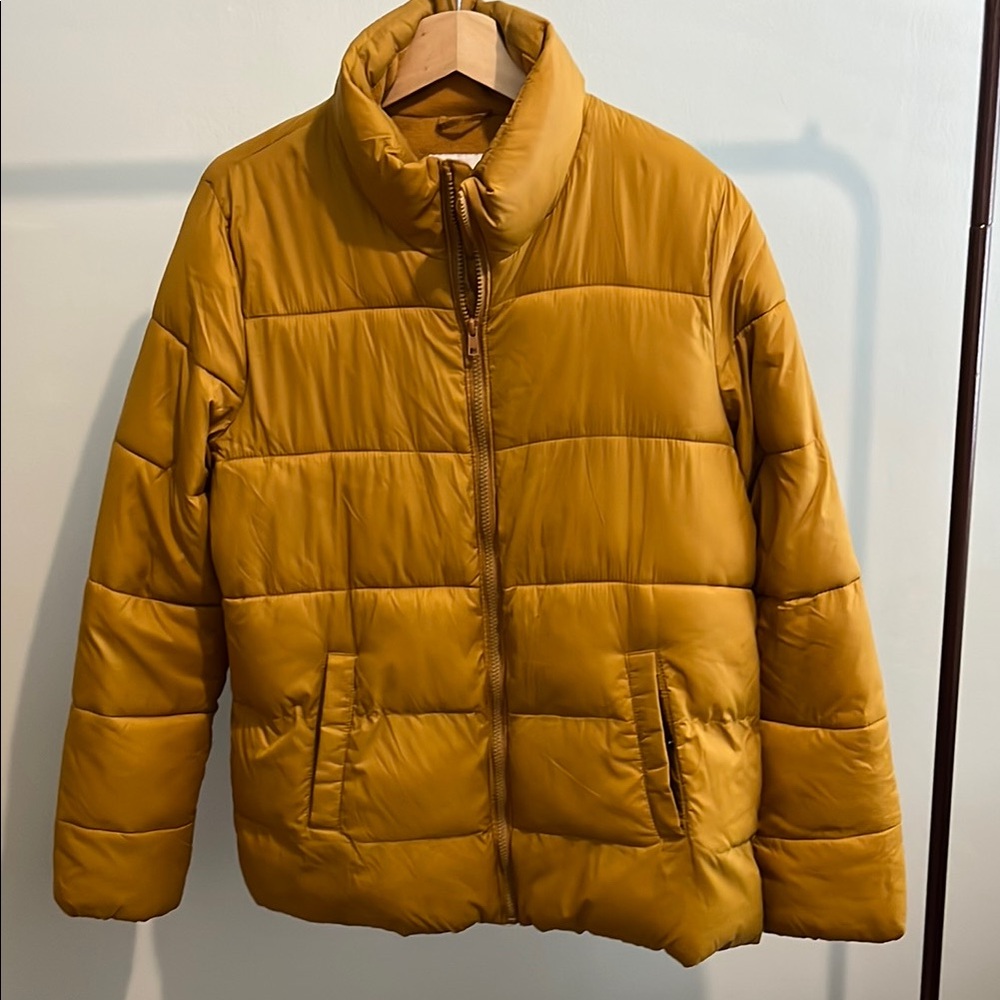 Mustard Yellow Puffer Jacket